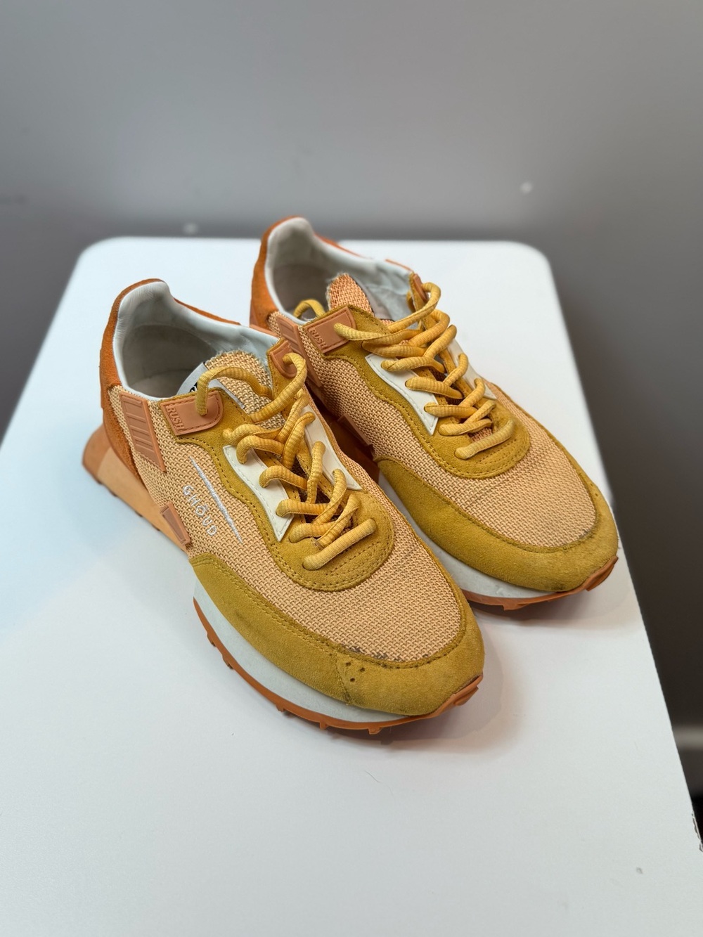 Ghoud Rush Beige Suede Mesh Sneakers EU 38